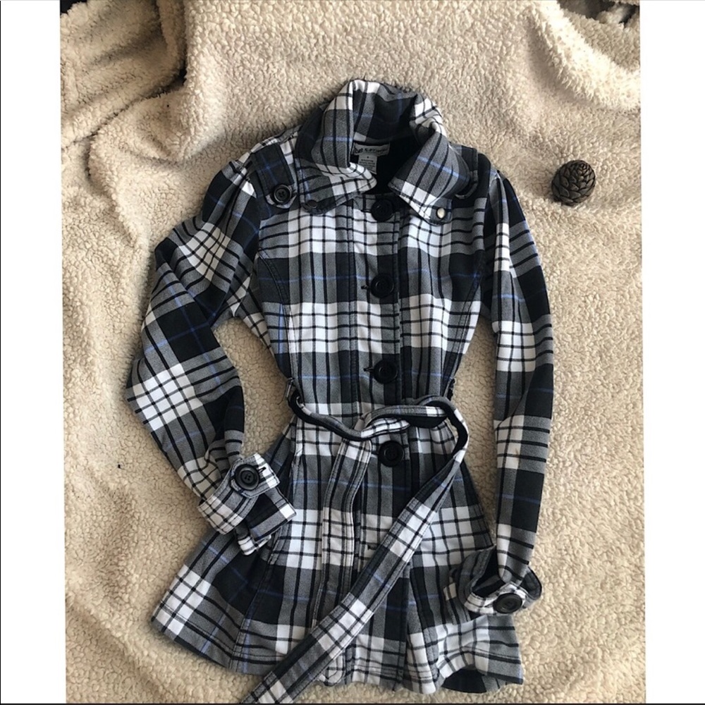 Plaid light weight jacket